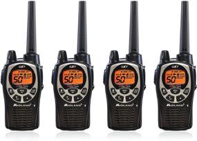 img 4 attached to 📻 Midland GXT1000VP4 50 Ch GMRS 2-Way Radio - Up to 36 Mile Range Walkie Talkie - Black/Silver (Pack of 4): Ultimate Communication Solution!