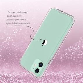 img 2 attached to 📱 Casetego iPhone 11 Case - 360 Full Body Dual Layer Slim Crystal Transparent Case with Built-in Screen Protector for Apple iPhone 11 6.1 inch - Crystal