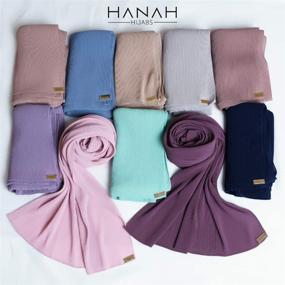 img 1 attached to Шарф для головы "Hanah Hijabs Premium" аметист