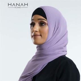 img 2 attached to Шарф для головы "Hanah Hijabs Premium" аметист