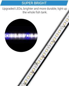 img 1 attached to NICREW Submersible LED Aquarium Light for Freshwater Aquariums: Brilliant White and Blue Light Stick for Underwater Fish Tanks