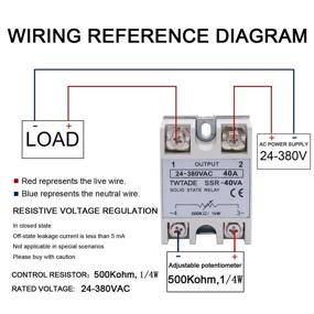 img 3 attached to 🎛️ TWTADE 24 380VAC Resistance Authorized Potentiometer - High-precision Control for Voltage Regulation