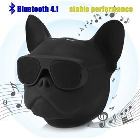 img 1 attached to 🐶 French Bulldog Shaped HI-FI Wireless Speaker with Voice Command & Bluetooth4.1: Portable, 32G Capacity, Ideal for Home and Long-Term Use