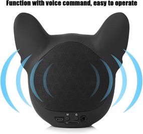 img 3 attached to 🐶 French Bulldog Shaped HI-FI Wireless Speaker with Voice Command & Bluetooth4.1: Portable, 32G Capacity, Ideal for Home and Long-Term Use