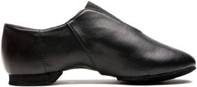 img 2 attached to Unisex Slip-on Leather Upper Jazz Ballet Shoe for Adults, Women, Men - MrsDressShop