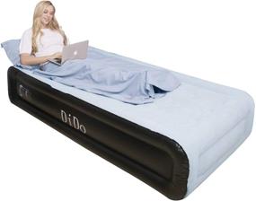 img 4 attached to 🛏️ Dido Air Mattress Twin Size with Built-in Pump: Upgraded Elevated Blow up Mattress for Home and Outdoors with Soft and Plush Top