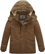 👕 wenven kids' cotton hooded jacket - size medium 10-12 for boys' clothing logo