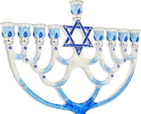 img 3 attached to Dreidel Company Menorah Enameled Highlighted