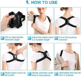 img 2 attached to 🌟 Backmedic Smart Posture Corrector: Enhanced Sensor Vibration Reminder for Correcting Posture in Men, Women, Teens, and Kids - Adjustable Angle and Strap for Improved Posture Maintenance