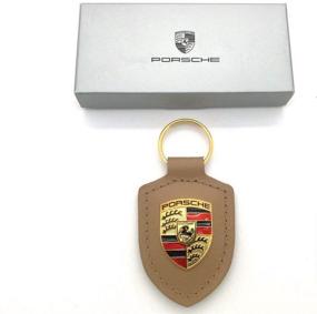 img 4 attached to Porsche Crest Key WAP0500980H in Elegant Beige