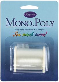 img 1 attached to 🧵 Clear Superior Threads MonoPoly: Ultra-Strong Reduced-Sheen Polyester Monofilament Invisible Thread - 2,200 yds Spool