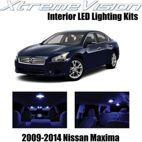 img 4 attached to 💡 Улучшенный набор интерьера LED для Nissan Maxima 2009-2014 (14 штук) - яркие синие светодиодные лампы + удобный инструмент для установки