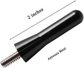 img 3 attached to 🚗 JAPower 2-Inch Black Replacement Antenna for Subaru Forester (1998-2021) - Sleek Automotive Car Truck Antenna Upgrade