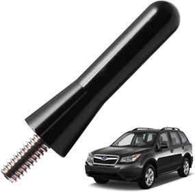 img 4 attached to 🚗 JAPower 2-Inch Black Replacement Antenna for Subaru Forester (1998-2021) - Sleek Automotive Car Truck Antenna Upgrade