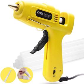 img 4 attached to 🔥 Cobiz High Temperature Hot Glue Gun Kit - Dual Power, Full Size 60/100W, Heavy Duty, with 12 Premium Glue Sticks for Arts & Crafts, Christmas Decoration/Gifts