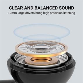 img 3 attached to TCL S200 True Wireless Earbuds - Bluetooth Headphones with 4 Microphones, Echo Noise Cancellation, Clear Sound, Type C Charging Case, Touch Control, Waterproof Earphones for Work, Home Office (Black)