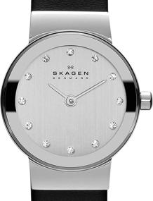 img 2 attached to Часы Skagen Freja из нержавеющей стали для женщин: безупречная элегантность и утонченность.