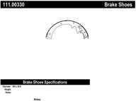 centric 111 00330 brake shoe logo