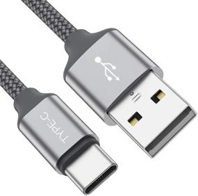 img 4 attached to ⚡ USB C Cable 2-Pack 3.3ft, 3A Fast Charging USB-A to USB-C Charge Braided Cord Compatible with Samsung Galaxy S10 S9 S8 S20 Plus A51 A11,Note 10 9 8, PS5 Controller, USB C Charger - Grey