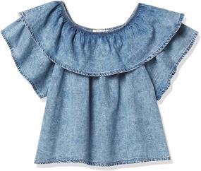 img 3 attached to 👚 Blue Girls' Tops by Jessica Simpson: Girls' Clothing, Tees & Blouses