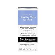 👁️ neutrogena healthy skin anti-wrinkle eye cream with aha, vitamin a, and b5 - firming under-eye cream for wrinkles, fine lines, 0.5 oz logo