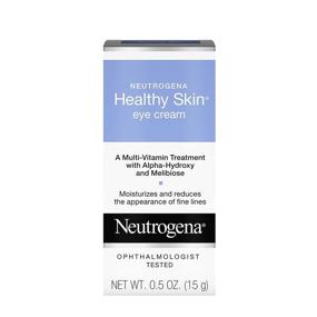 img 4 attached to 👁️ Neutrogena Healthy Skin Anti-Wrinkle Eye Cream with AHA, Vitamin A, and B5 - Firming Under-Eye Cream for Wrinkles, Fine Lines, 0.5 oz