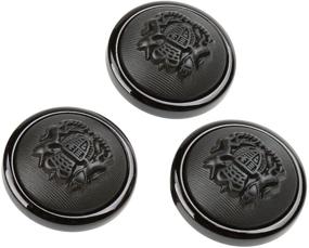 img 4 attached to 🧵 COTOWIN Set of 10 Gunmetal Sewing Buttons - 23mm Diameter