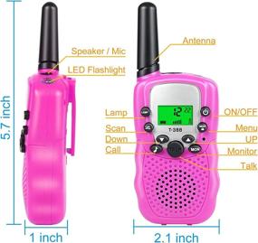 img 2 attached to 📞 Ranphykx Talkies: Backlit Flashlight Channels for Kids' Electronics and Walkie Talkies - The Ultimate Communication Toy