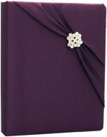 📔 ivy lane design garbo collection wedding memory book in elegant eggplant color logo