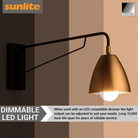 img 1 attached to 💡 Equivalent Frosted Dimmable Intermediate LED Light Bulb by Sunlite for Improved SEO