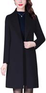 aprsfn womens elegant mid length windproof women's clothing in coats, jackets & vests logo