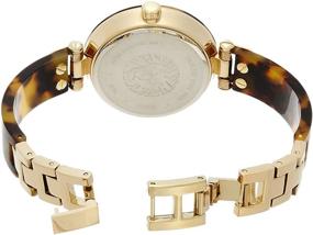 img 3 attached to 🕑 Часы Anne Klein для женщин с золотым тоном и браслетом из карельского ореха - Элегантный наручные часы 10/9652CHTO.