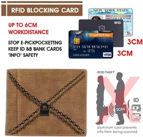 img 3 attached to 💼 Mens Wallet Bifold – Premium Accessories for Wallets, Card Cases & Money Organizers