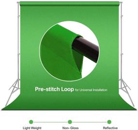 img 1 attached to 📸 LimoStudio AGG412 Photography Continuous Umbrella Studio Lighting Kit with 10 ft. Backdrop Stand and 6 x 9 ft. Green Background Screen + Carry Bag