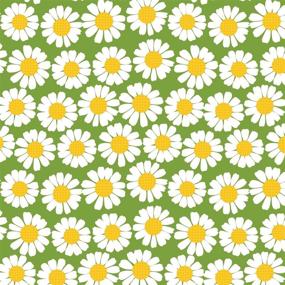 img 3 attached to Coverking Universal Fit 50/50 Bucket Flower Fashion Print Seat Cover - Daisy Crazy (Yellow And White Daisies With Green Background)
