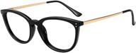 storycoast blue light blocking glasses for women vintage cat eye frame eyeglasses tr90 lightweight computer glasses uv400 (c4 black frame) logo