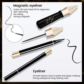 img 1 attached to 👀 6 Pairs of Upgraded Magnetic Eyelashes & Eyeliner Kit: Invisible, Reusable, and Comfortable - Perfect for Natural & Christmas Look