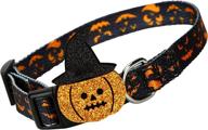 🐾 versatile seasonal dog collar – adjustable nylon collar for halloween, thanksgiving, and christmas – ideal gift for small, medium & large pets with quick snap buckle logo