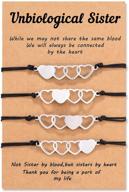 👯 tarsus upgraded unbiological sister bracelets: perfect matching bff friendship gifts for women and girls - 2/3/4 pcs set logo