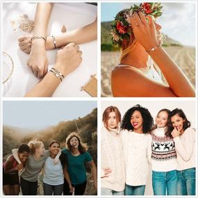 img 3 attached to 👯 Tarsus Upgraded Unbiological Sister Bracelets: Perfect Matching BFF Friendship Gifts for Women and Girls - 2/3/4 Pcs Set