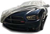 custom fit gray ultrashield 5 layer car cover for 2006-2019 dodge charger (se, sxt, r/t, daytona, srt, hellcat) logo