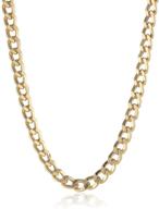 authentic italian 18k solid gold cuban curb link necklace - available in various widths: 1.8mm, 2.5mm, 3mm, 3.8mm, 4.5mm, 5.5mm, 7mm logo