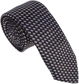 img 4 attached to 👔 Dan Smith DAE7C15C Boys' Checkered Microfiber Accessories and Neckties