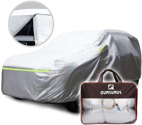 img 4 attached to 5-Star Rated Full Car Cover for 4Runner CRV RAV4 SUV - All Weather Waterproof Protection, 6 Layers, Windproof, Universal Fit (Up to 193”L)