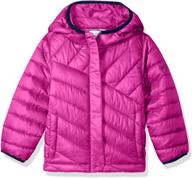 🧥 columbia boys' powder lite puffer jacket: lightweight & insulated outerwear for active kids logo