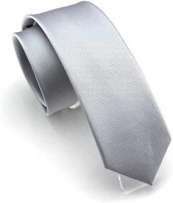 img 1 attached to 👔 Men's Accessories: Solid Wine Color Slim Necktie with Matching Cummerbund & Pocket Square