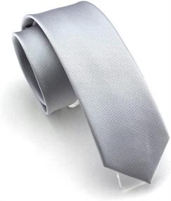 img 2 attached to 👔 Men's Accessories: Solid Wine Color Slim Necktie with Matching Cummerbund & Pocket Square