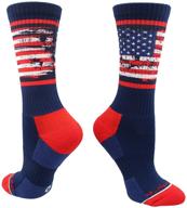 madsportsstuff distressed american socks medium logo