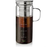 ☕ cold brew coffee maker - 1.5 quart, 48 oz iced coffee and tea maker with infuser - airtight cold brew pitcher for brewing, coffee accessories and gifts, cold brew system for perfect cold tea and coffee logo