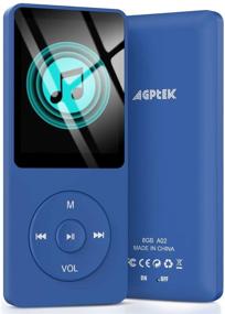 img 4 attached to 🎧 AGPTEK A02 8GB MP3 Player: Long-lasting Playback, Lossless Sound, 128GB Expandable, Dark Blue